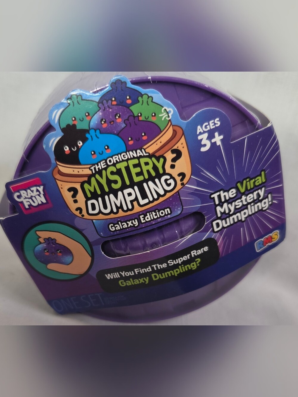 Crazy Fun Super Rare Galaxy Edition Viral Mystery Squishy Dumpling NEW SEALED!